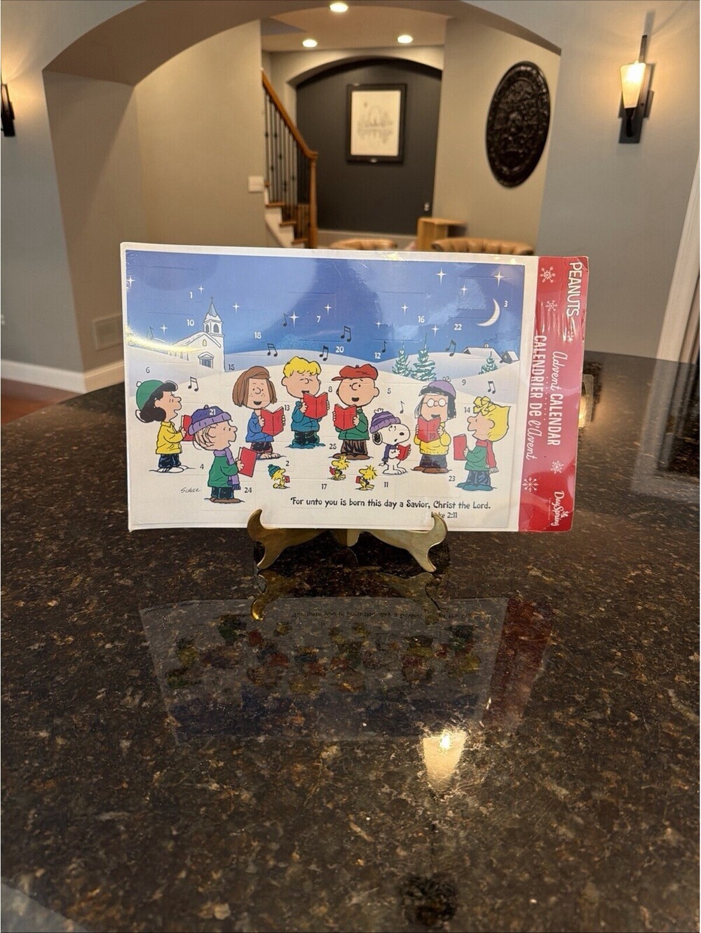 Vtg Hallmark Peanuts Countdown To Christmas Advent Calendar New Sealed